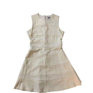 Milly Minis Dress Girls 7/8 White Sleeveless Fit Flare Party New Tag Elegant